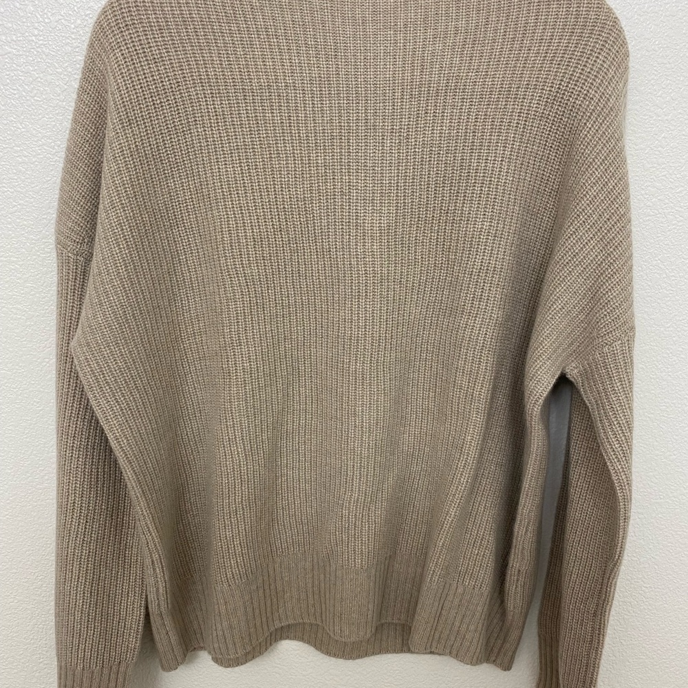 Elegant Beige Women's Turtleneck Sweater
